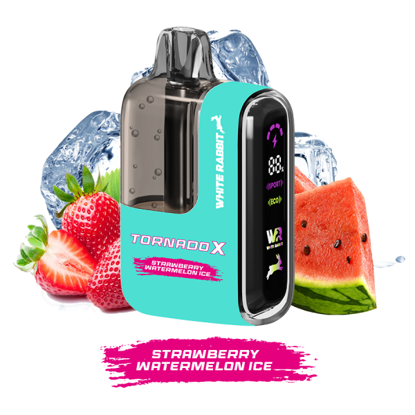 WHITE RABBIT TORNADO X - Puff 25000 Rechargeable - Strawberry Watermelon Ice