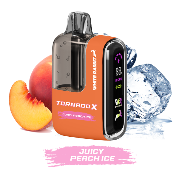 WHITE RABBIT TORNADO X - Puff 25000 Rechargeable - Juicy Peach Ice