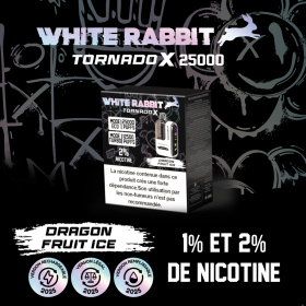 WHITE RABBIT TORNADO X - Puff 25000 Rechargeable - Fizzy Mango.