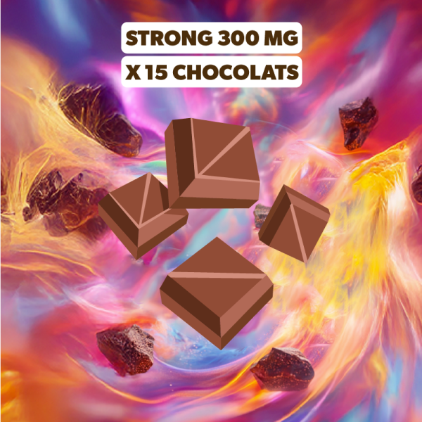 WHITE RABBIT - CHOCOLATE STRONG THC 0,3% (POCHON DE 15) - 20MG