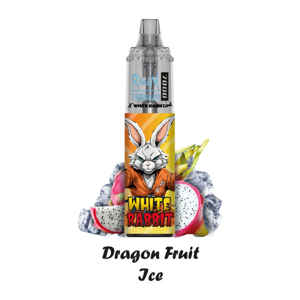 White Rabbit_Puff "RandM Tornado x White Rabbit 7000" - Dragon Fruit Ice