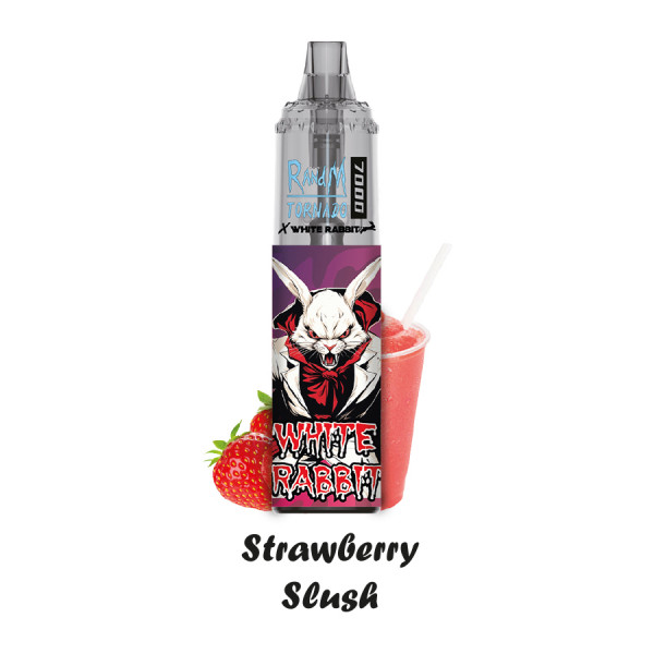 White Rabbit_Puff "RandM Tornado x White Rabbit 7000" - Strawberry Slush