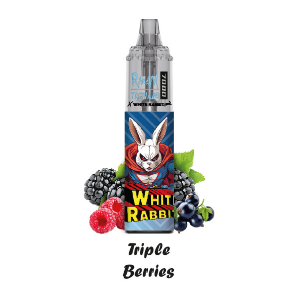 White Rabbit_Puffs "RandM Tornado x White Rabbit 7000" - Triple Berries